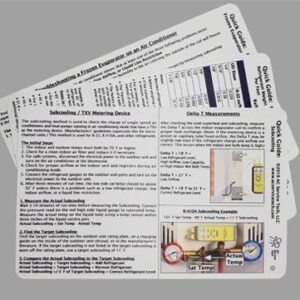 AC Service Tech’s Handy Guide: HVAC Ref Cards for Charging & Troubleshooting