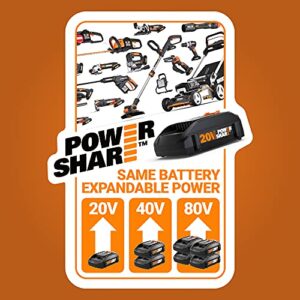 WORX 20V Cordless Multi-Purpose Sander: Tool-Free Design, Dust Control, 2.0Ah Battery Kit