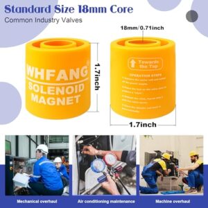 18mm Solenoid Valve Magnet Tool – Universal Fit, Easy Troubleshooting (Yellow)