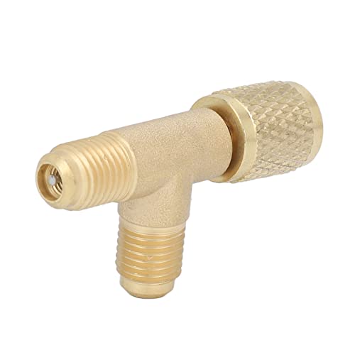 Quick Coupler Tee Adapter for R22, R12, R134 Gauge Deep Vacuum Pump Manifold 7 Quick Coupler Tee Adapter for R22, R12, R134 Gauge Deep Vacuum Pump Manifold - Image 7