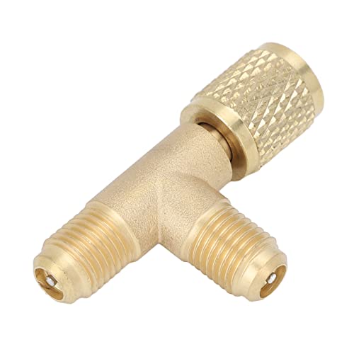 Quick Coupler Tee Adapter for R22, R12, R134 Gauge Deep Vacuum Pump Manifold 9 Quick Coupler Tee Adapter for R22, R12, R134 Gauge Deep Vacuum Pump Manifold - Image 9