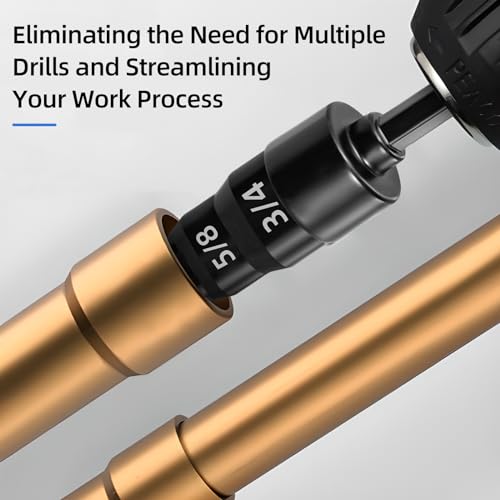 Paddsun 5-in-1 HVAC Copper Pipe Expansion & Swaging Drill Bit Set with Hex Shank 3 Paddsun 5-in-1 HVAC Copper Pipe Expansion & Swaging Drill Bit Set with Hex Shank - Image 3