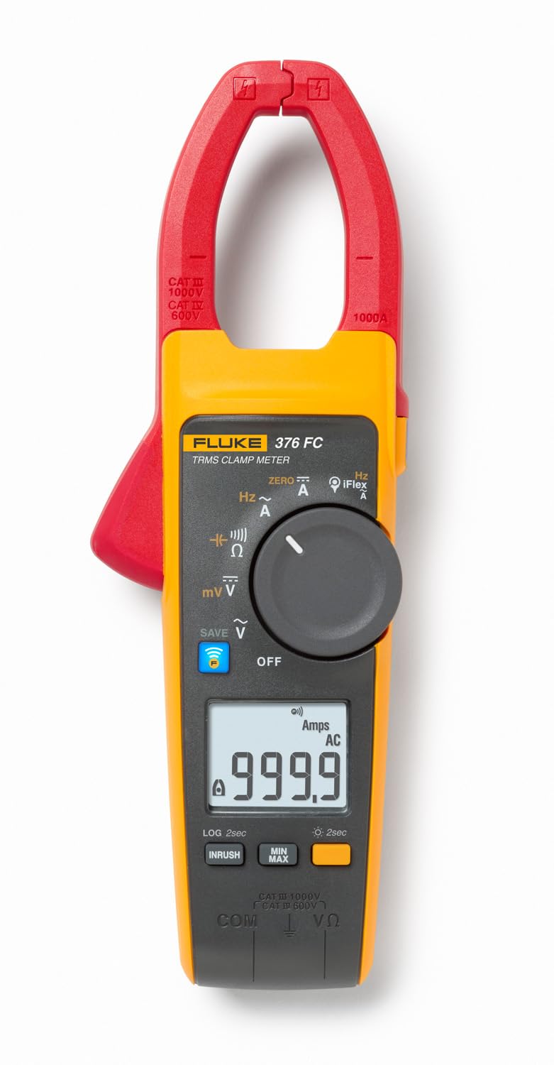 Fluke 376FC AC/DC Clamp Meter with iFlex, Bluetooth, VFD Filter 4 Fluke 376FC AC/DC Clamp Meter with iFlex, Bluetooth, VFD Filter - Image 4