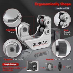 101 Close Quarters Pipe Cutter with Spare Blade for HVAC, 1/4″-1-1/8″ Range