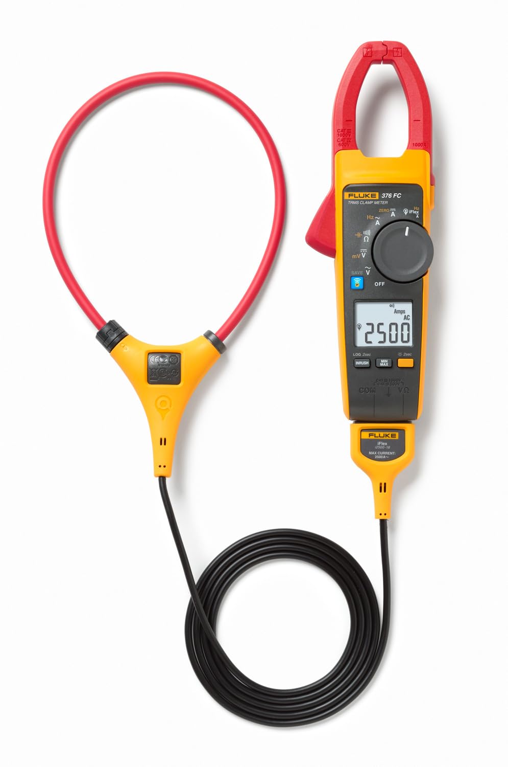 Fluke 376FC AC/DC Clamp Meter with iFlex, Bluetooth, VFD Filter 3 Fluke 376FC AC/DC Clamp Meter with iFlex, Bluetooth, VFD Filter - Image 3