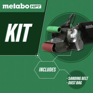 Metabo HPT Belt Sander 3×21″ | Variable Speed | 9.0A Motor | Woodworking Tool | Soft Grip – 5 Year Warranty