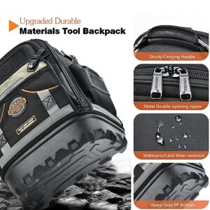 78-Pocket Pro Tool Organizer Backpack with Molded Base and Lock for Tradesmen