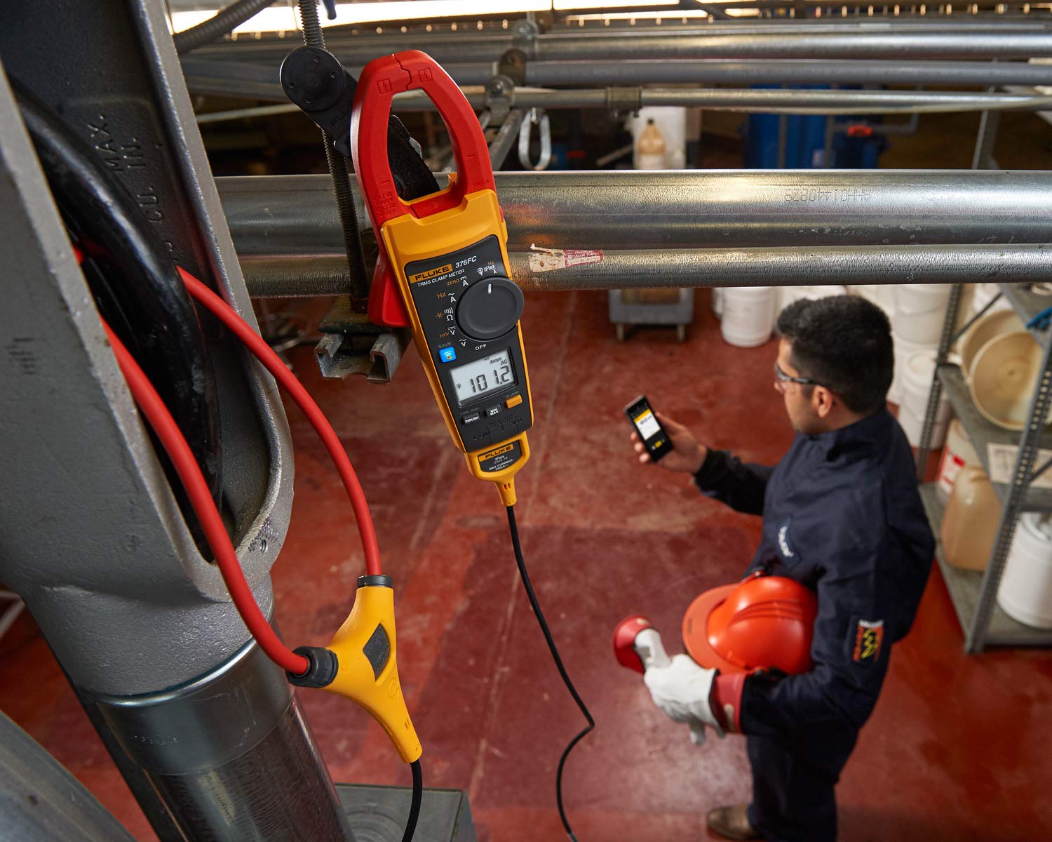 Fluke 376FC AC/DC Clamp Meter with iFlex, Bluetooth, VFD Filter 5 Fluke 376FC AC/DC Clamp Meter with iFlex, Bluetooth, VFD Filter - Image 5