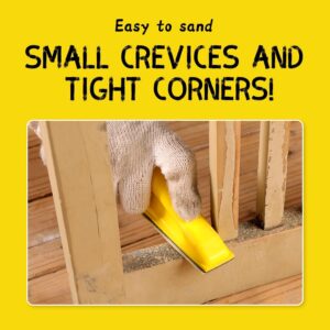 Mini Sander Kit for DIY Crafts & Wood Finishing – 50 PCS Sandpaper Grits Included