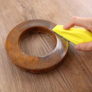 70 Pcs Detail Hand Sander Kit for Small Projects – 3.5″x1″ Mini Finger Micro Sander Paper – 80 to 600 Grit Silicon Carbide Sandpaper Tool for Wood, Crafts