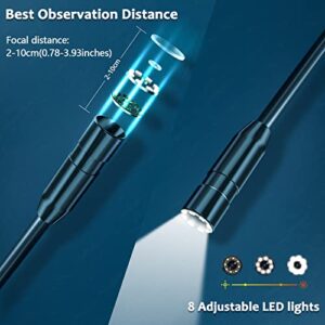 SKYBASIC Industrial HD Endoscope with LED Lights and 4.3” LCD Screen