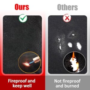 2-Pack TOHONFOO Fireproof Welding Blanket: Heat Shield Mat for Torch, Brazing, Plumbing