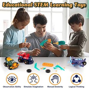 KODATEK Take Apart STEM Toys for Kids 4-8, Electric Drill & Engine Tools Included