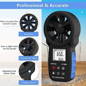HoldPeak 866B Digital Anemometer with Tripod for Outdoor & HVAC Applications