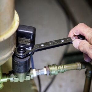 Klein Tools 68310 USA-Made Ratcheting Refrigeration Wrench, Four Square Sizes