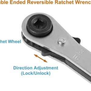 Premium AC Ratchet Wrench Set with HVAC Hex Bit Adapter for Equipment Repair