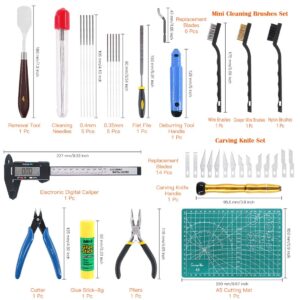 3D Printing Tool Kit with Debur & Cleaning Tools, Storage Bag – 42 Piece Set