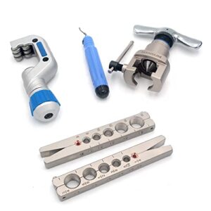 5-in-1 HANSUM Brake Line Flaring & HVAC Pipe Expander Tool Kit, 45 Degree