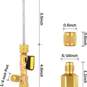 Dual Size 1/4″-5/16″ R410A R22 AC HVAC Valve Core Remover & Installer Tool