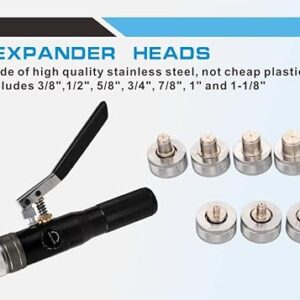 REDLOONG HVAC Hydraulic Copper Tubing Expander Kit (3/8″-1 1/8″) w/ 7-11 Molds