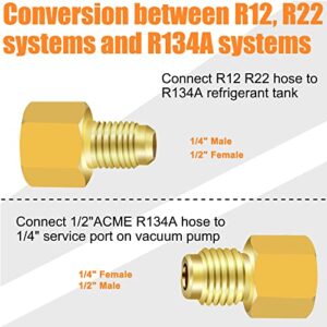 R410A HVAC Adapter: Mini Split AC Refrigerant Conversion Tool 5/16″ to 1/4″