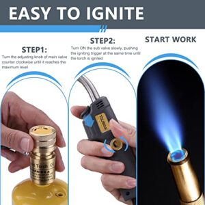 Professional Propane Torch Kit – MAPP Gas Welding Soldering Brazing Torch with Holster