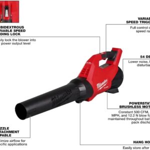 Milwaukee M18 FUEL Cordless Leaf Blower – Powerful Brushless Motor, Zero Emissions