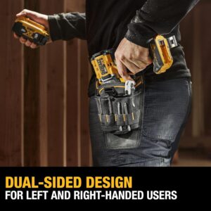 DEWALT Heavy-Duty Drill Holster | Leather Tool Belt Attachment | Quick Access