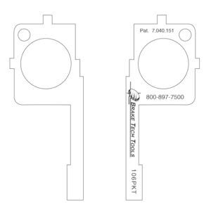 Professional Truck Brake Inspection Tool for Heavy Duty Vehicles and Commercial Fleets
