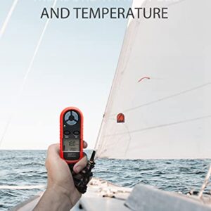Precision Wind Speed Meter: Portable Digital Anemometer for HVAC, Sailing & Outdoor Use