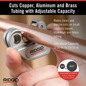RIDGID Pro Tube Cutter: Compact 3/16-15/16″ Cutting Tool for Tight Spaces