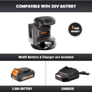 Dewalt 20V MAX Cordless Brushless Random Orbit Palm Sander with 6 Speeds & Dust Bag