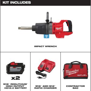 Milwaukee M18 FUEL 1″ High-Torque Cordless Impact Wrench Kit w/ D-Handle