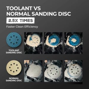 50-Pc 6″ Diamond Sanding Discs: Hook & Loop, 60-400 Grit Multi-Purpose Sanders