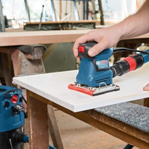 Bosch 1/4-Sheet Orbital Sander | 2.0 Amp Finishing Tool with Dust Collector