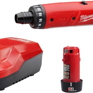 Milwaukee 2101-22 M4 1/4 Hex Screwdriver Kit W/2 Bat