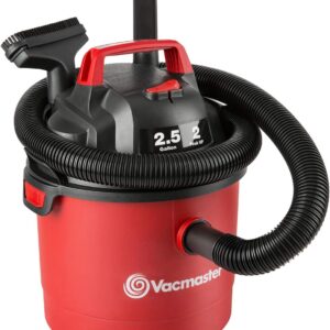 Vacmaster VOM205P 1101 Small Wet Dry Vacuum 2.5 Gallon 2 Peak HP 1-1/4 inch Hose
