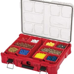 48-22-8430 For Milwaukee10-Bin Impact Resistant Polymer Packout Organizer Length 19.76 in. Width 15 in. Height 4.61 in.