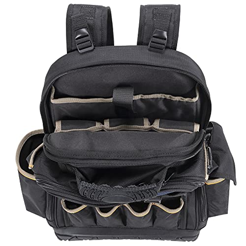 Heavy-Duty CLC Tool Backpack: 38 Pockets, Durable Work Gear, Black/Blue 10 Heavy-Duty CLC Tool Backpack: 38 Pockets, Durable Work Gear, Black/Blue - Image 10