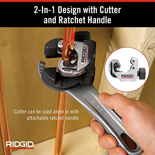 RIDGID Professional Compact Tubing Cutter 1/4"-1-1/8" Metal Cutting Tool 3 RIDGID Professional Compact Tubing Cutter 1/4"-1-1/8" Metal Cutting Tool - Image 3