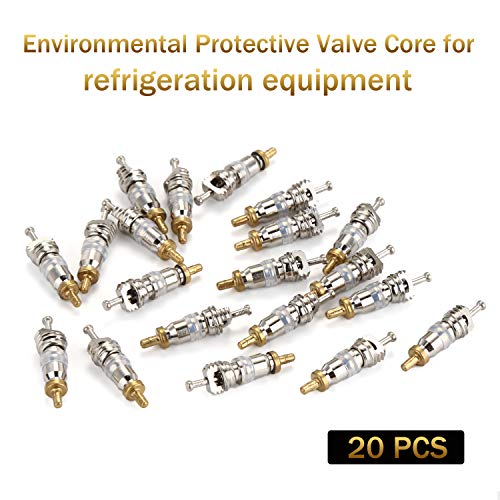 WADEO A/C Valve Core Remover Tool Kit: 20 Cores, Brass Nuts, Multi Refrigerant 5 WADEO A/C Valve Core Remover Tool Kit: 20 Cores, Brass Nuts, Multi Refrigerant - Image 5