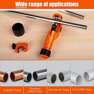 Professional Pipe Cutter Set: 3-in-1 Tubing Tool for Aluminum, Copper, PVC & Steel Tubes 3/16″-2″