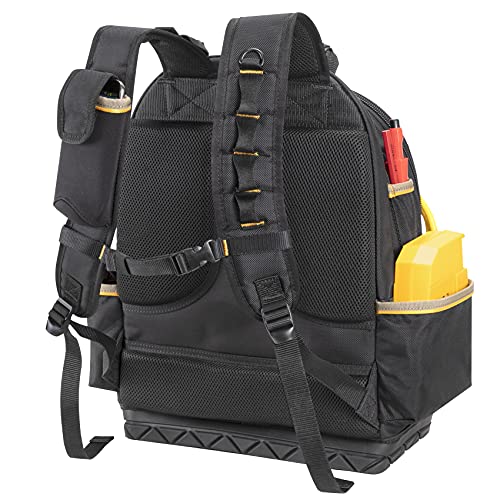Heavy-Duty CLC Tool Backpack: 38 Pockets, Durable Work Gear, Black/Blue 5 Heavy-Duty CLC Tool Backpack: 38 Pockets, Durable Work Gear, Black/Blue - Image 5