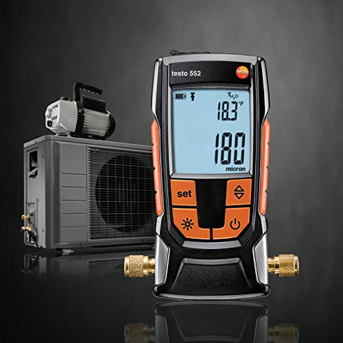 Testo 552 Digital Vacuum Gauge | Bluetooth HVAC Micron Meter 1 hvac tools testo