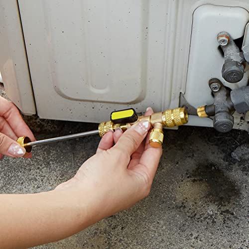 WADEO A/C Valve Core Remover Tool Kit: 20 Cores, Brass Nuts, Multi Refrigerant 7 WADEO A/C Valve Core Remover Tool Kit: 20 Cores, Brass Nuts, Multi Refrigerant - Image 7