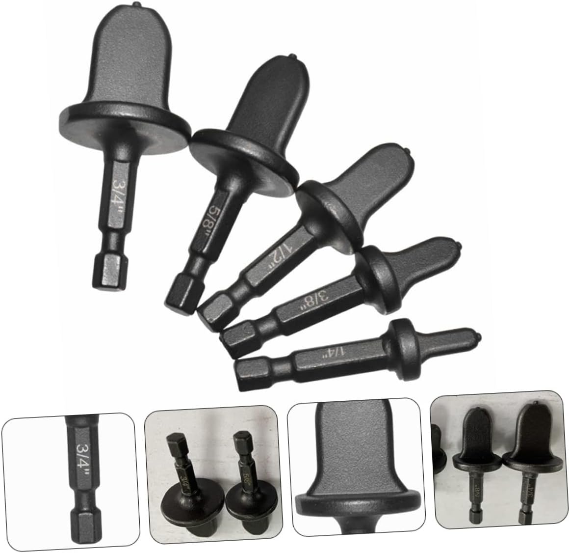 Professional Copper Pipe Swaging Tool Kit: 5PC Flaring Drill Bits for HVAC Plumbing 3 Professional Copper Pipe Swaging Tool Kit: 5PC Flaring Drill Bits for HVAC Plumbing - Image 3