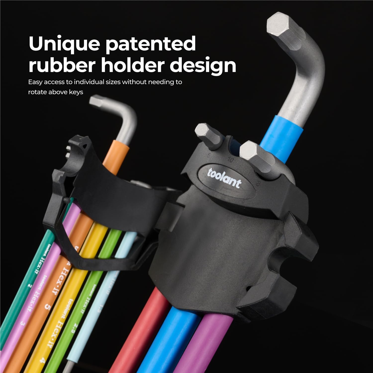 Toolant 22-Piece Allen Wrench Set: Metric & SAE Hex Keys with Ball End 5 Toolant 22-Piece Allen Wrench Set: Metric & SAE Hex Keys with Ball End - Image 5