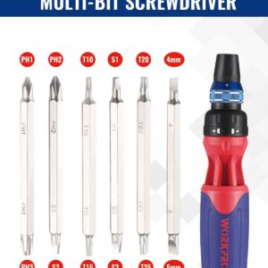 WORKPRO 12-in-1 Ratcheting Screwdriver Set w/ Quick-Load Mechanism