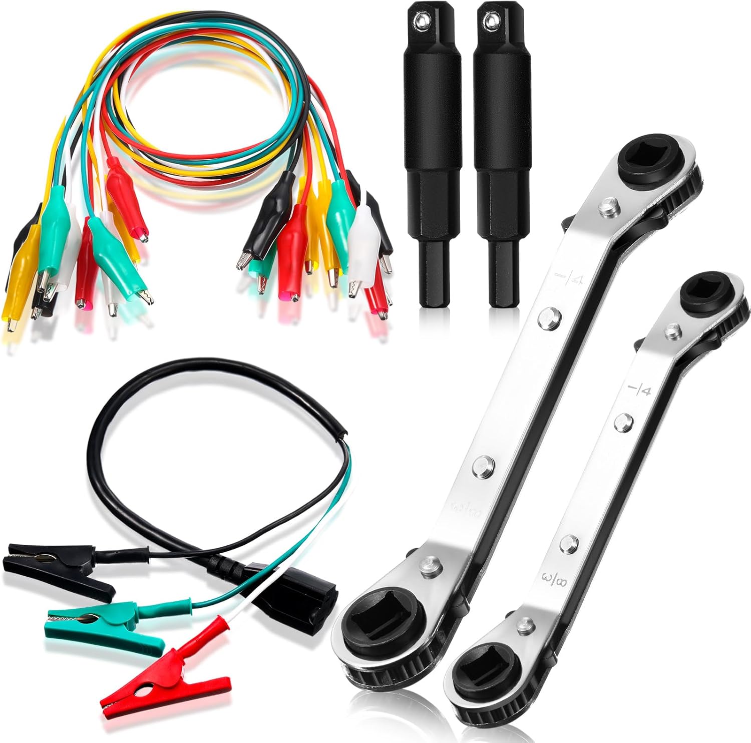 HVAC Service Wrench Kit 3-Piece Refrigeration Tool with Hex Bit Adapters 1 hvac tools and equipment set