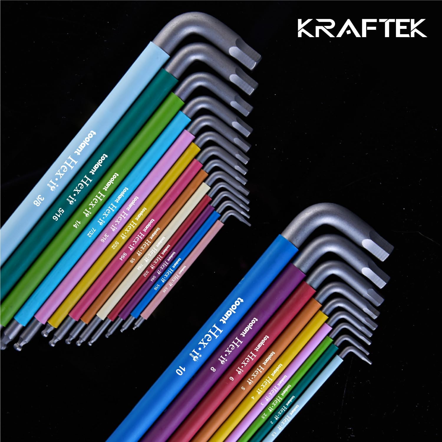 Toolant 22-Piece Allen Wrench Set: Metric & SAE Hex Keys with Ball End 7 Toolant 22-Piece Allen Wrench Set: Metric & SAE Hex Keys with Ball End - Image 7